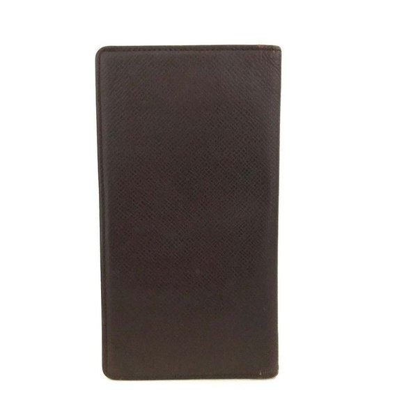751061G V Louis Vuitton Wallet Long Acajou Taiga Leather - Picture 4 of 13
